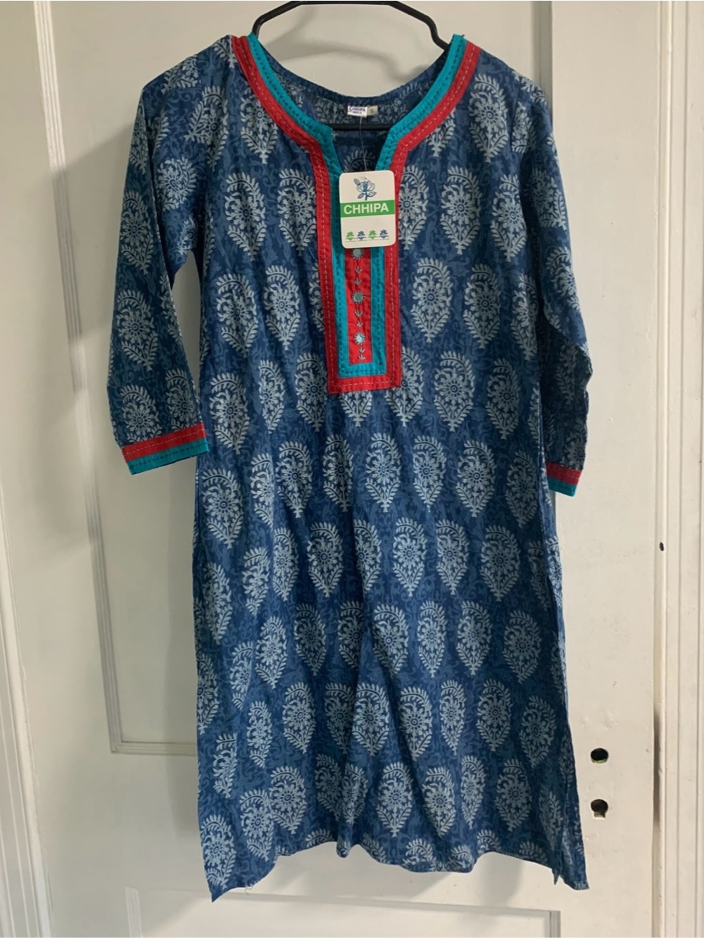 Chhipa Jaipur Blue Printed Kurta